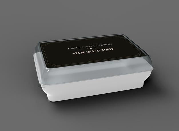 Plastic Food Container Mockup Psd