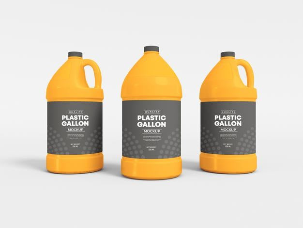 Plastic Gallon Mockup Psd