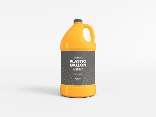 Plastic Gallon Mockup Psd