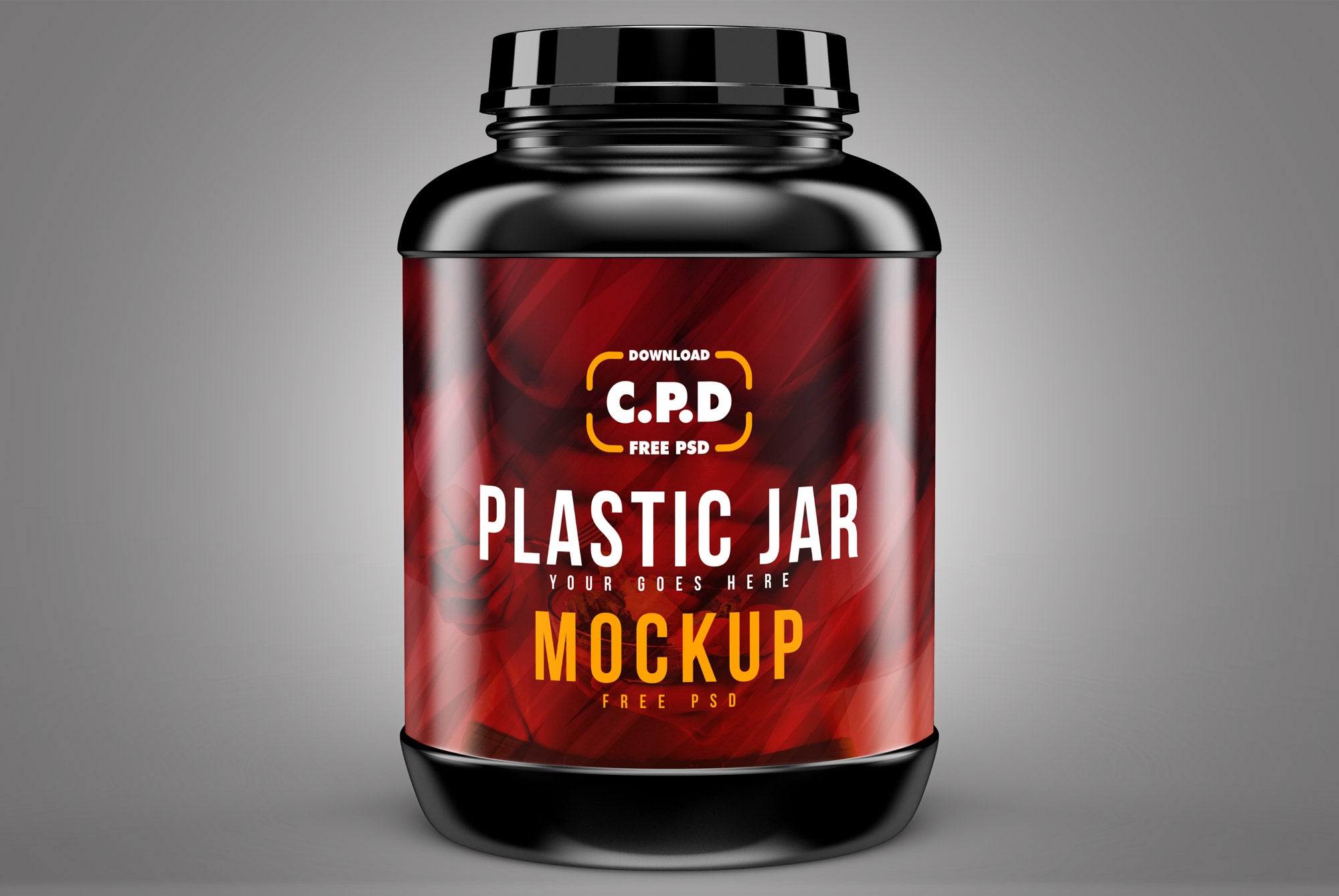 Plastic Jar Mockup Psd