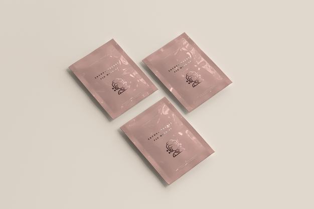 Plastic Sachet Packet Mockup Psd