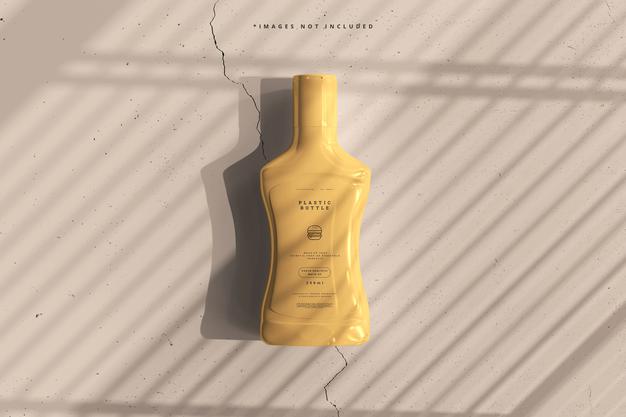 Plastic Sauce Bottle Mockup Psd