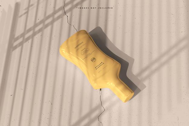 Plastic Sauce Bottle Mockup Psd