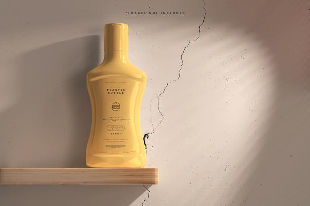 Plastic Sauce Bottle Mockup Psd