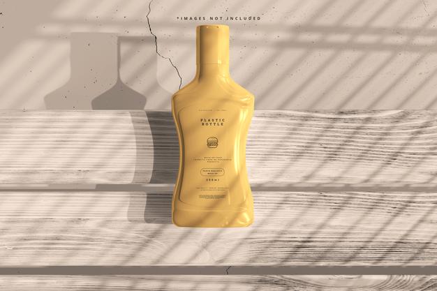 Plastic Sauce Bottle Mockup Psd