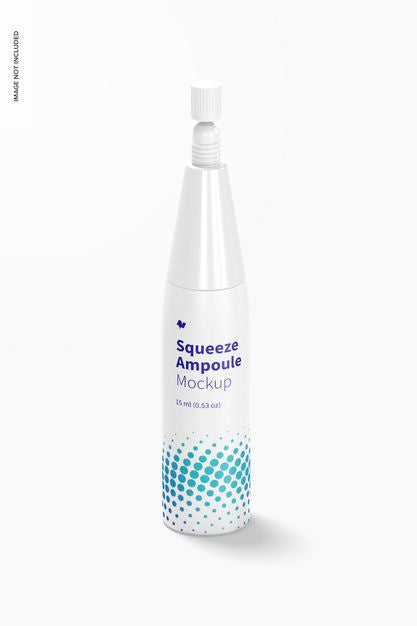 Plastic Squeeze Ampoule Mockup Psd