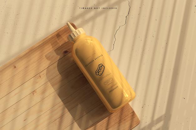 Plastic Squeeze Bottle Mockup Psd