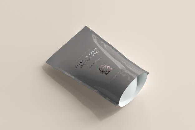 Plastic Stand-Up Pouch Mockup Psd