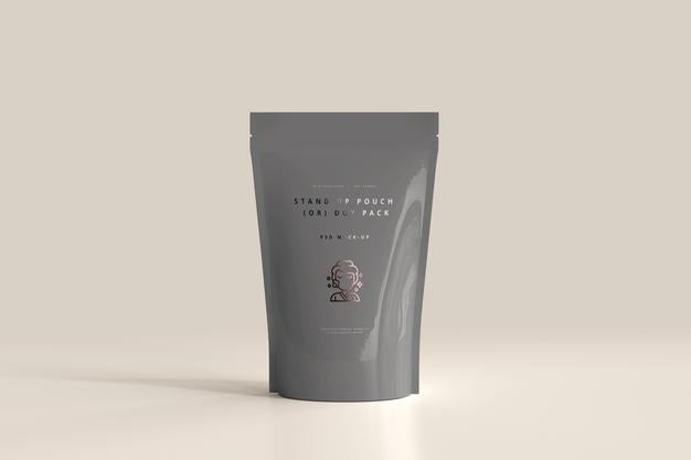 Plastic Stand-Up Pouch Mockup Psd