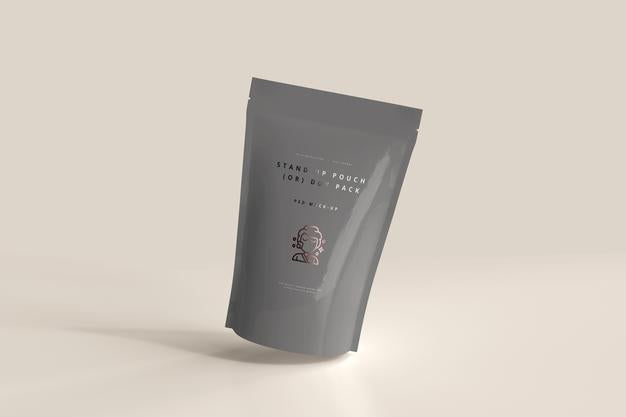Plastic Stand-Up Pouch Mockup Psd