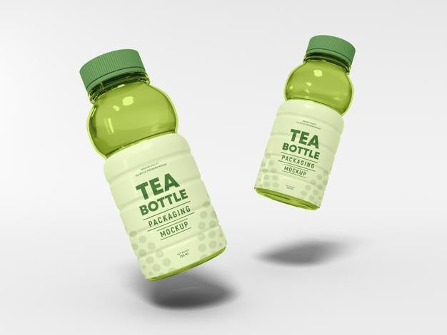 Plastic Tea Bottle Mockup Psd
