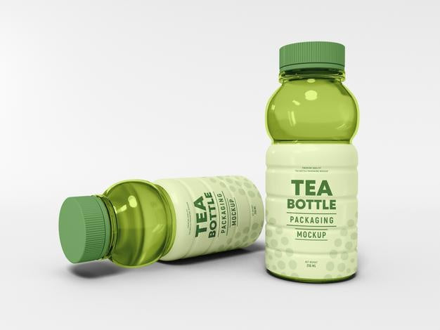 Plastic Tea Bottle Mockup Psd
