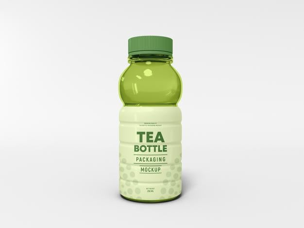 Plastic Tea Bottle Mockup Psd