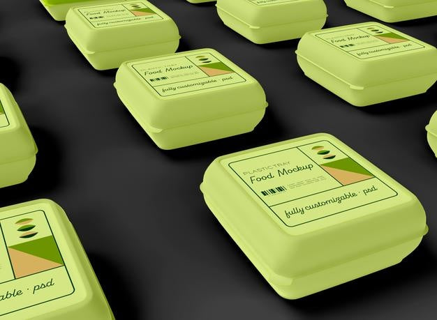 Plastic Tray Food Mockup Psd