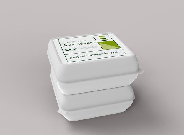 Plastic Tray Food Mockup Psd
