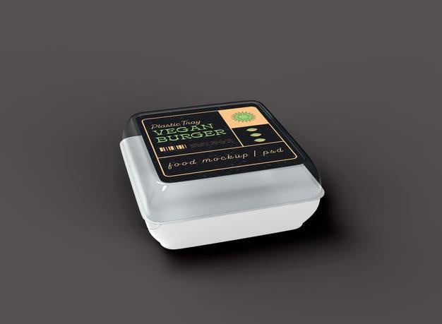 Plastic Tray Food Mockup Psd