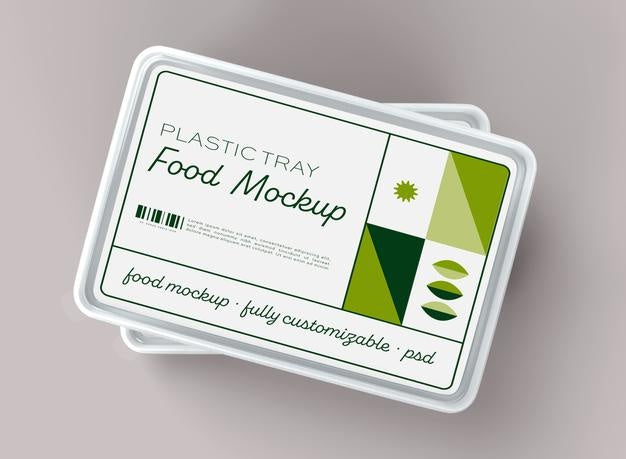 Plastic Tray Food Mockup Psd
