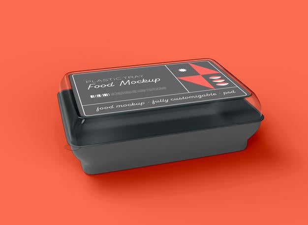 Plastic Tray Food Mockup Psd