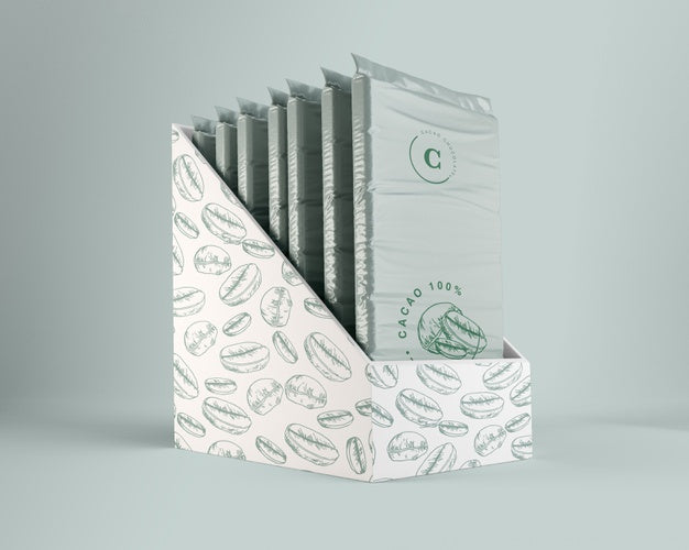 Plastic Wrapping And Box Design For Chocolate Psd