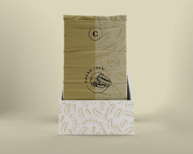 Plastic Wrapping For Chocolate And Box Design Psd