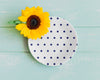 Plate Mockup With Sunflower Psd