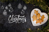Plate With Gingerbread For Christmas Psd