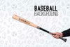 Player Holding Baseball Bat Psd
