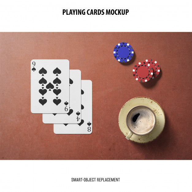 Playing Cards Mockup Psd
