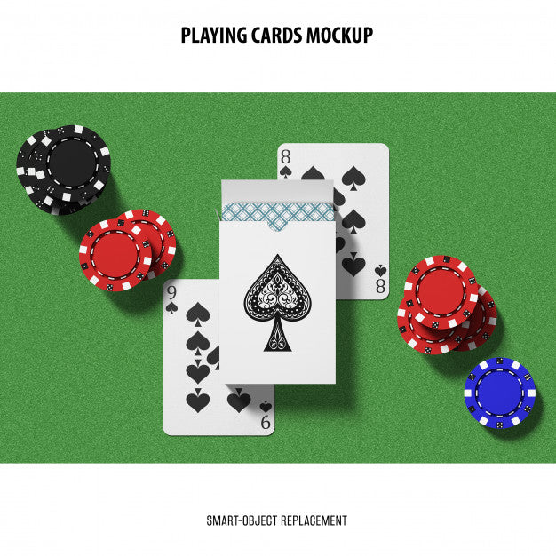 Playing Cards Mockup Psd