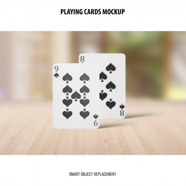 Playing Cards Mockup Psd