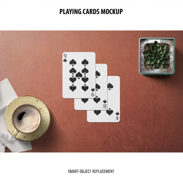 Playing Cards Mockup Psd