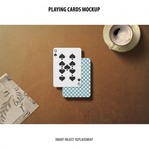 Playing Cards Mockup Psd