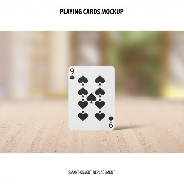 Playing Cards Mockup Psd
