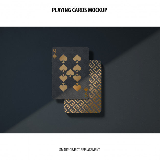 Playing Cards Mockup Psd