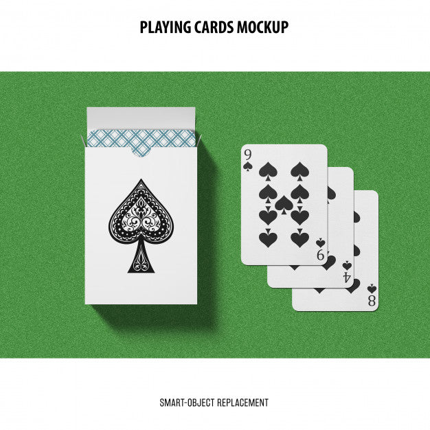 Playing Cards Mockup Psd