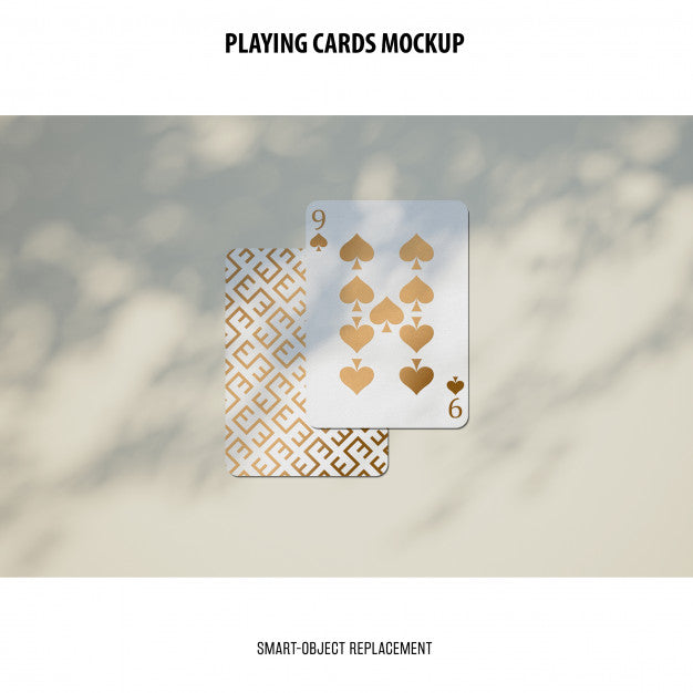 Playing Cards Mockup Psd
