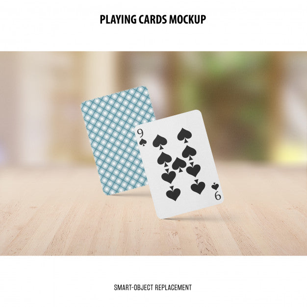Playing Cards Mockup Psd