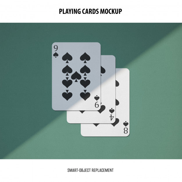 Playing Cards Mockup Psd