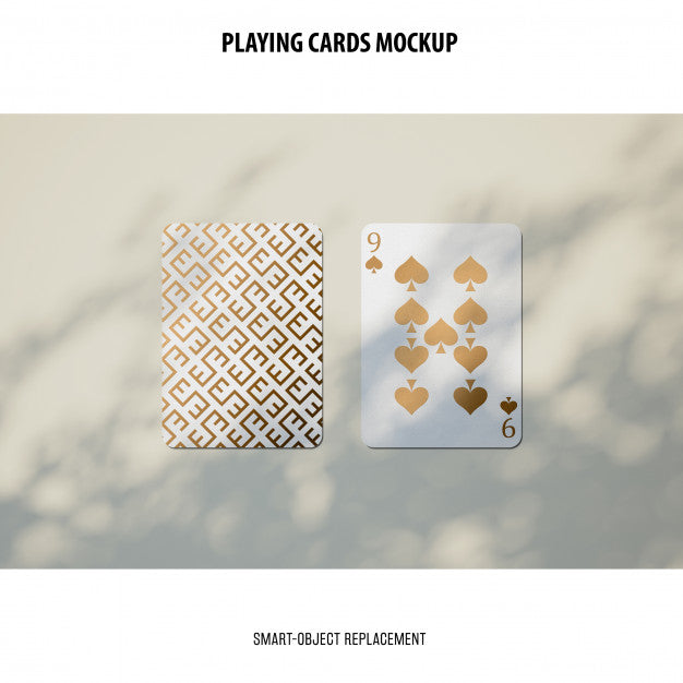 Playing Cards Mockup Psd