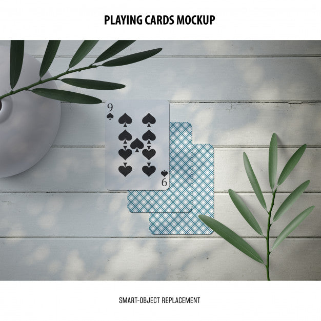 Playing Cards Mockup Psd