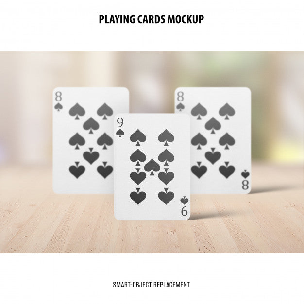 Playing Cards Mockup Psd