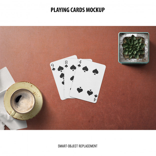 Playing Cards Mockup Psd