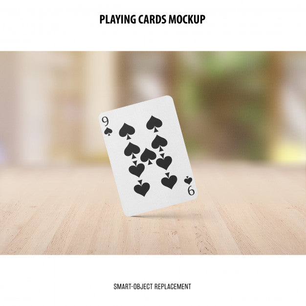 Playing Cards Mockup Psd