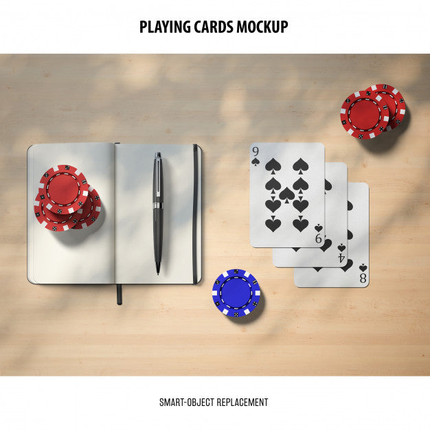 Playing Cards Mockup Psd