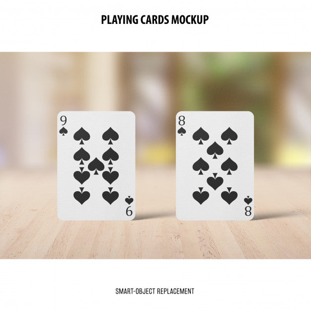 Playing Cards Mockup Psd