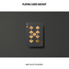 Playing Cards With Golden Foil Mockup Psd