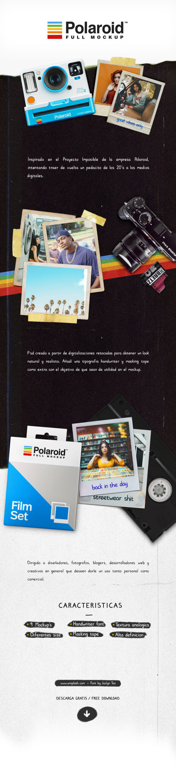 Polaroid Full Mockup