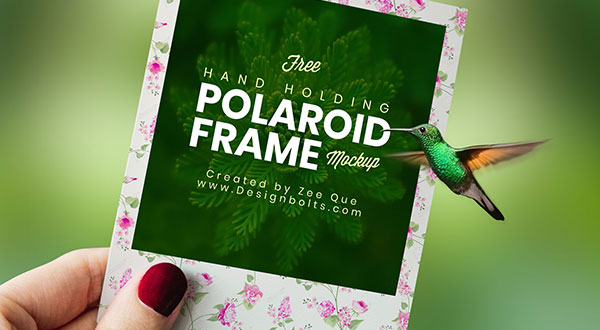 Polaroid Photo Frame Mockup Psd