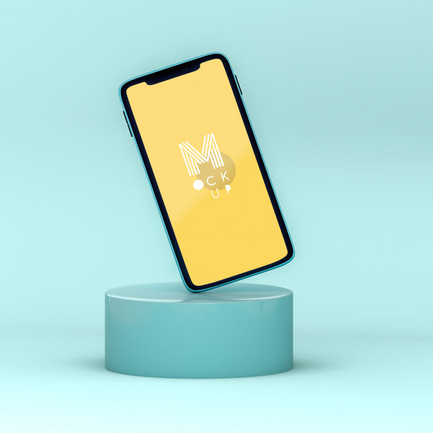 Pop 3D Phone Mockup Psd