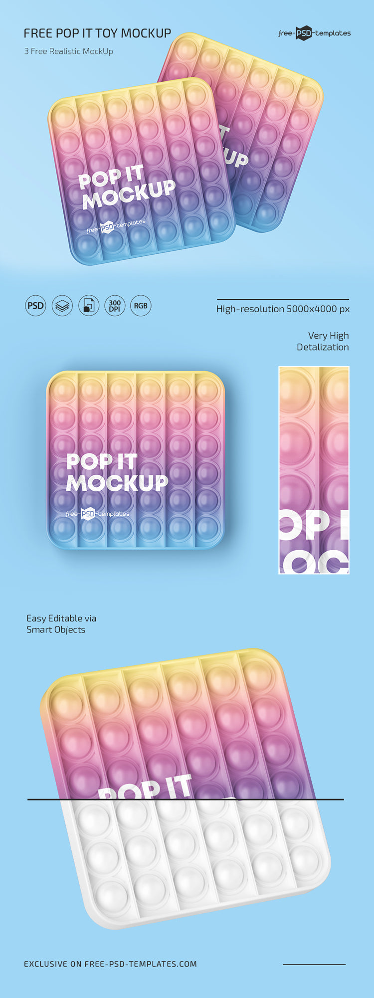 Pop It Toy Mockup
